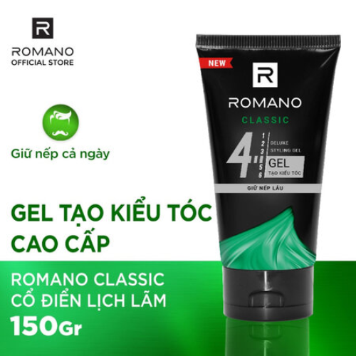 Gel vuốt tóc Romano Classic 150g